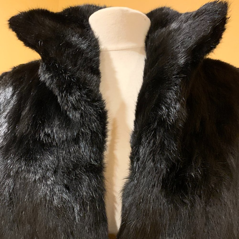 Genuine Rabbit Fur Coat - Picture 4 of 8